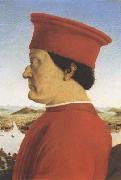 Piero della Francesca Double portrait fo Federigo da Montefeltro (mk08) oil painting artist